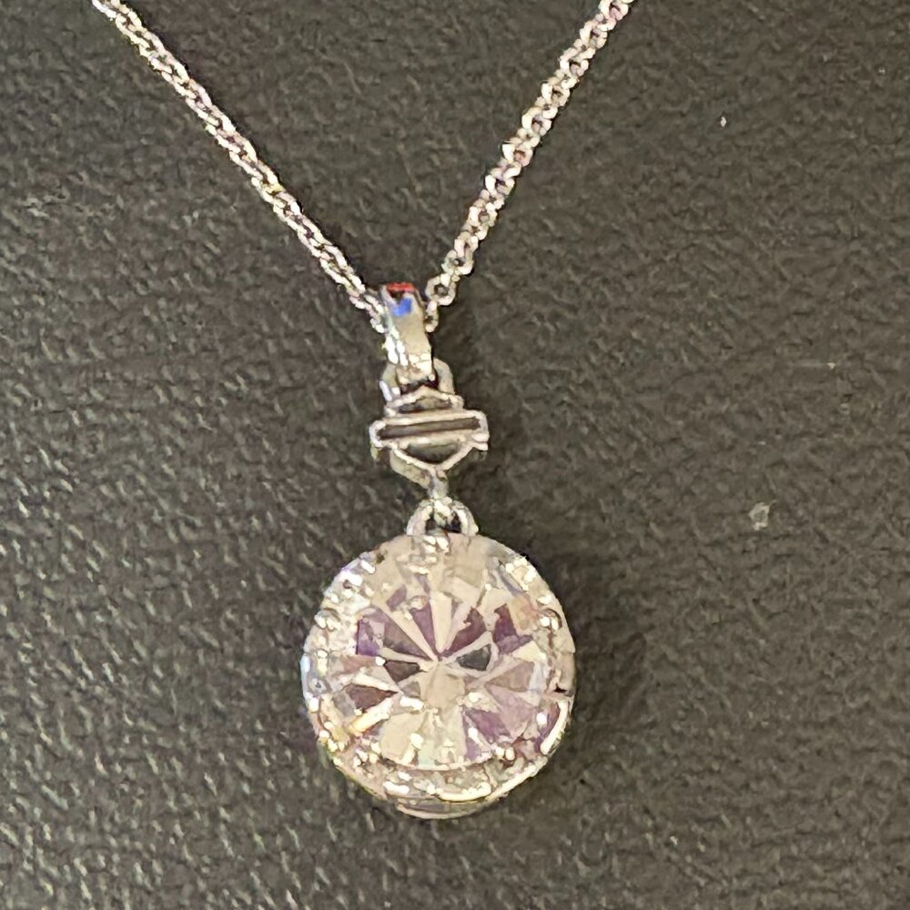 HARLEY DAVIDSON BLING SPEAR STERLING SILVER LADIES NECKLACE
